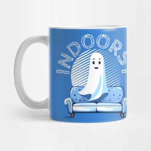 Indoorsy- A cut loner ghost Mug